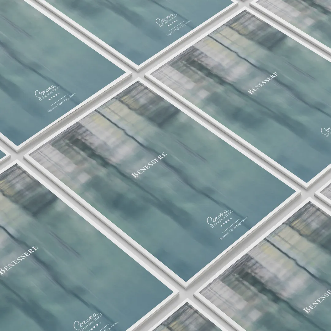 Mockup della brochure stampata del progetto
