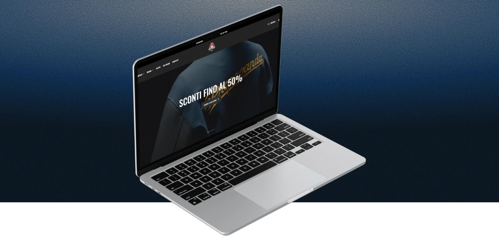 Amanito shop - mockup sito