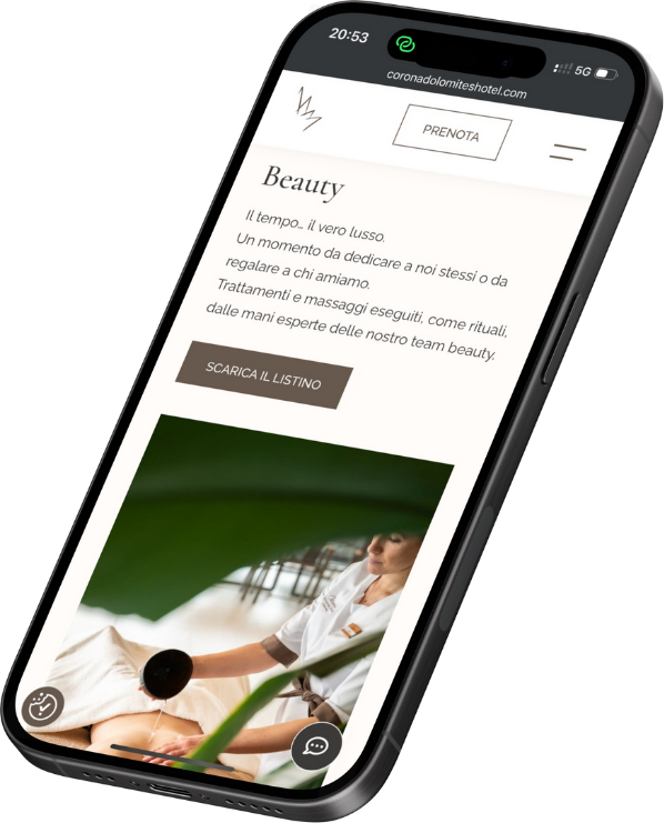 Mockup sito 2026 - Corona Dolomites Hotel