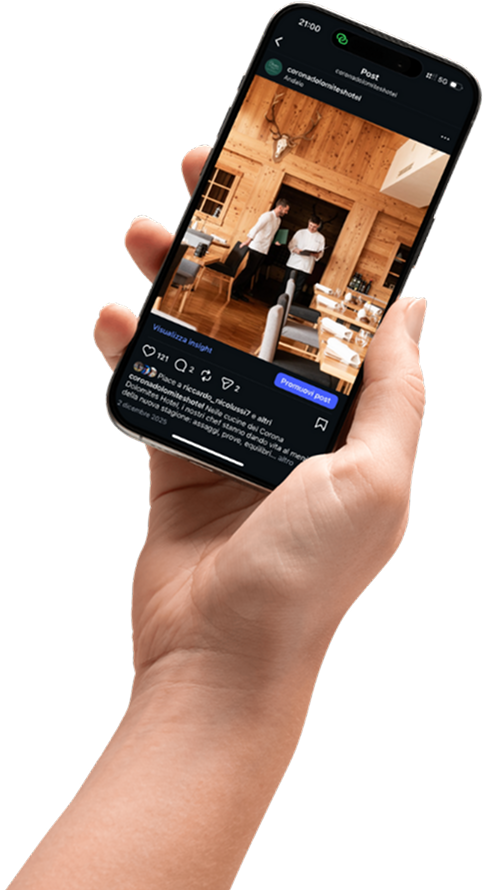 Mockup sito 2026 mobile - Corona Dolomites Hotel