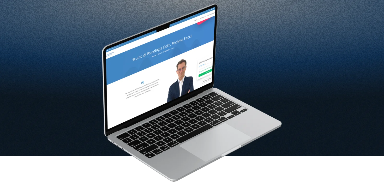 Studio di psicologia dott Michele Facci - mockup sito