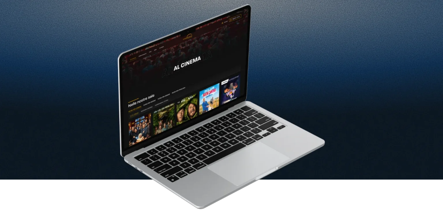 Cineworld Trento - mockup sito