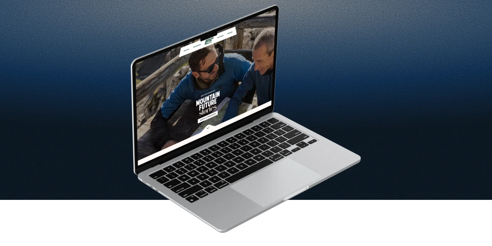 mountain future stories - mockup sito