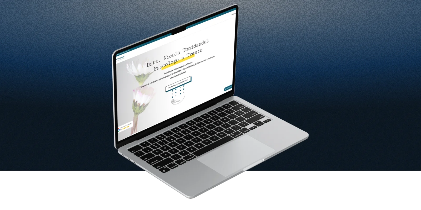 nicola tonidandel psicologo psicoterapeuta - mockup sito