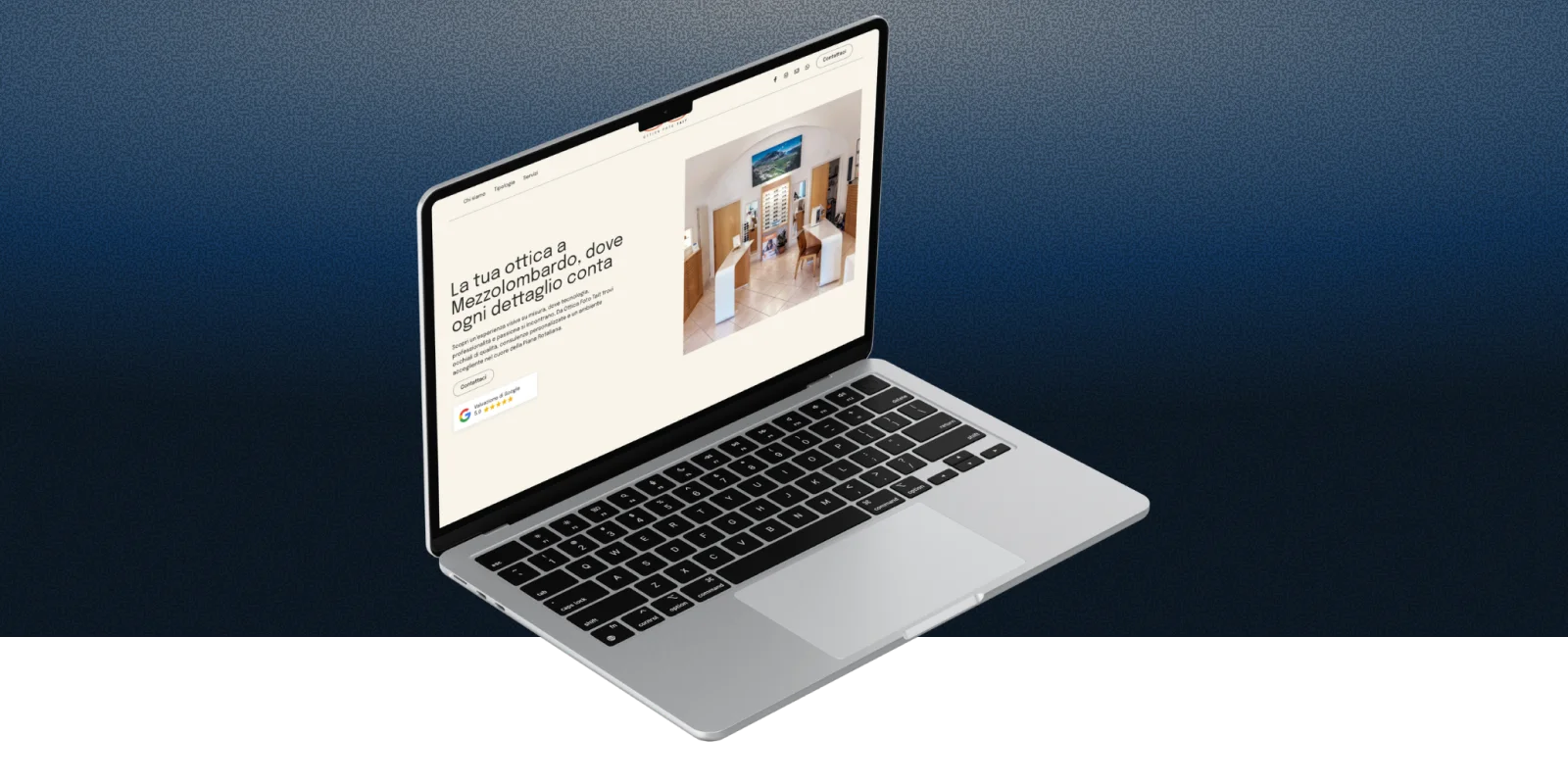 ottica foto tait - mockup sito