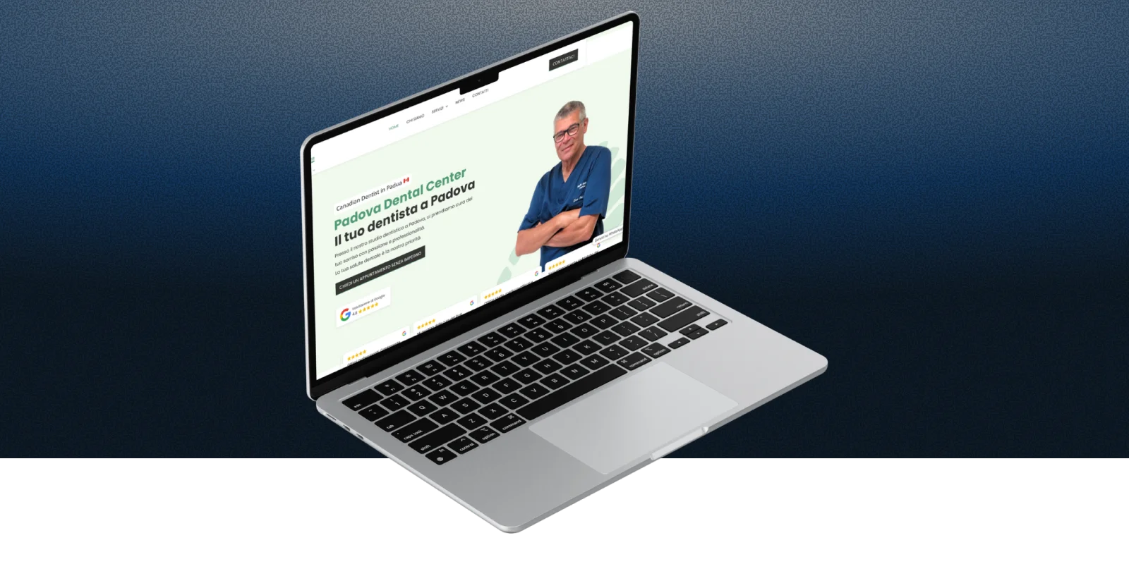 padova dental center - mockup sito